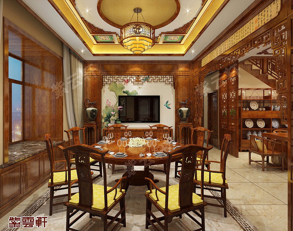 餐厅中式设计效果图