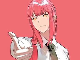 《电锯人》人物玛奇玛的绘画