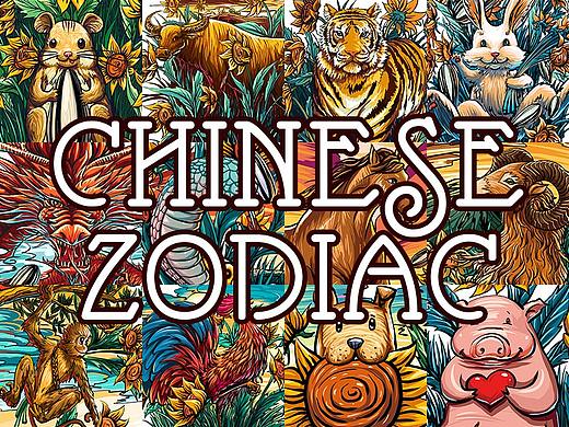 12生肖西洋插画_王赟涵绘画作品