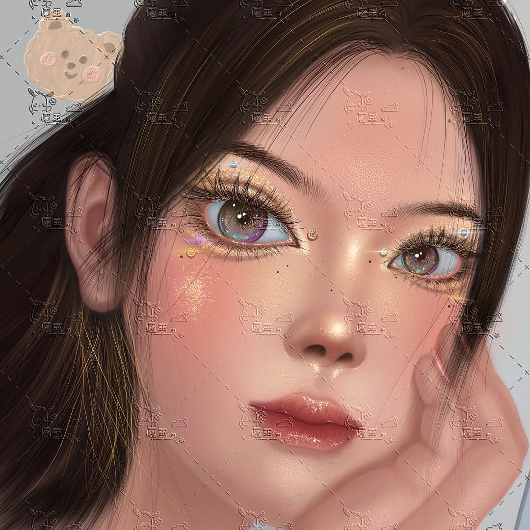 原创ipad手绘大头头像