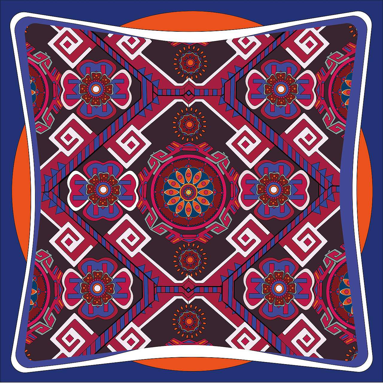 少数民族服饰纹样提取图案设计及动态变化演示二