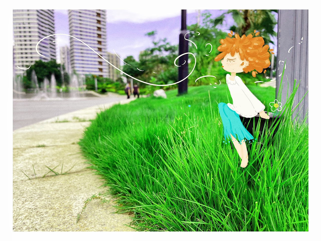 最近想把隨手拍的照片畫成卡通（圖ZMjY2NjE4OTU2） - 商業(yè)插畫 - 站酷設(shè)計師柚子呦呦呦原創(chuàng)素材 - 站酷ZCOOL