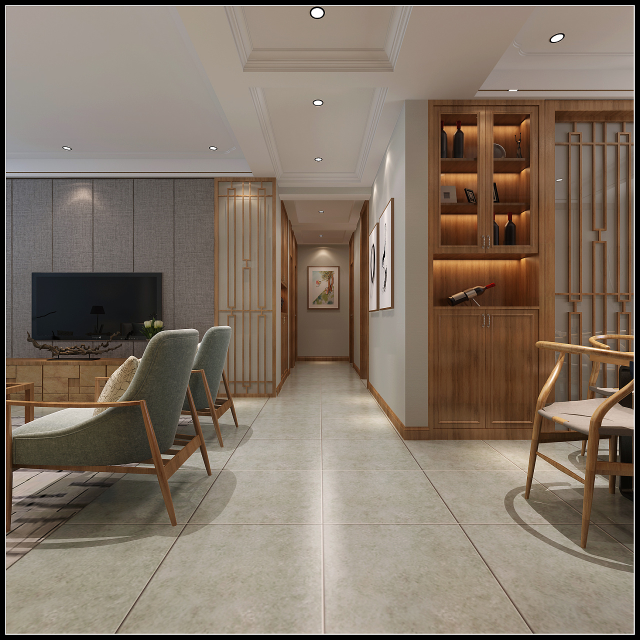 D+日式禅意--道 - 日式风格一室一厅装修效果图 - 墙墙设计设计效果图 - 每平每屋·设计家