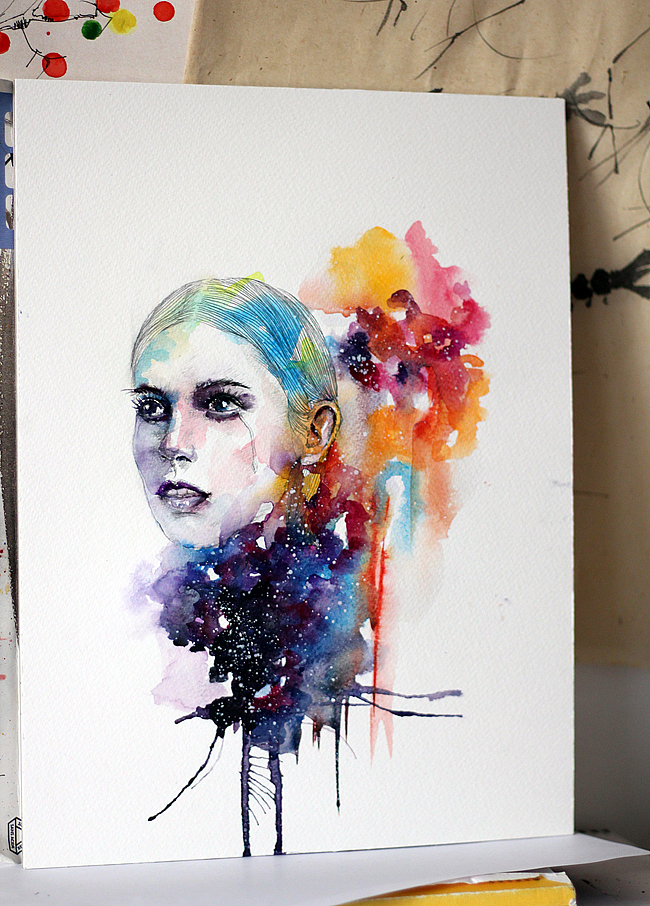 流动的星空（图ZMTI4ODkwNjA=） - 商业插画 - 站酷设计师lvireland原创素材 - 站酷ZCOOL