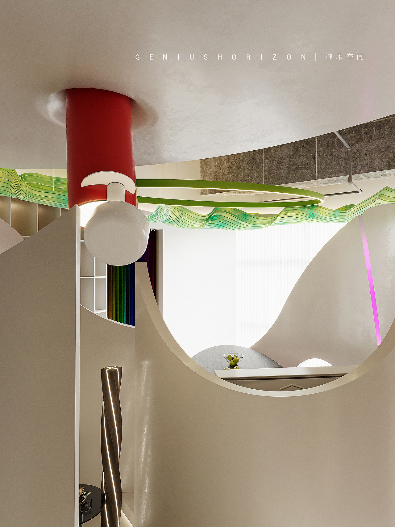 谦禾空间设计 隐山视觉 | 现代软装店效果表现