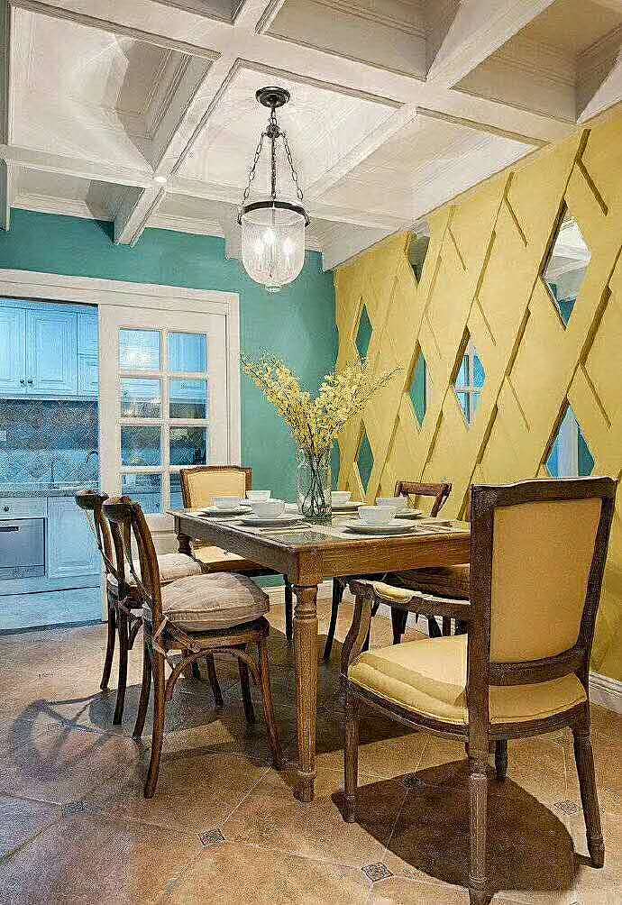 色彩亮丽的美式乡村风格家居设计 