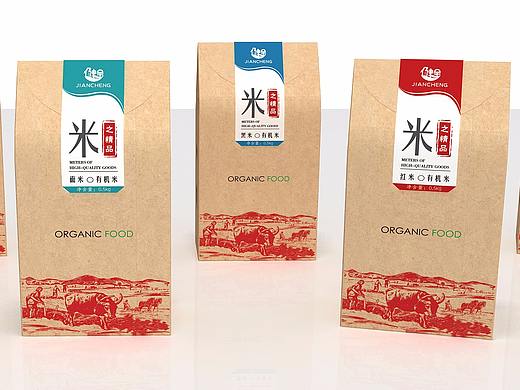 米 包装设计 牛皮纸包装