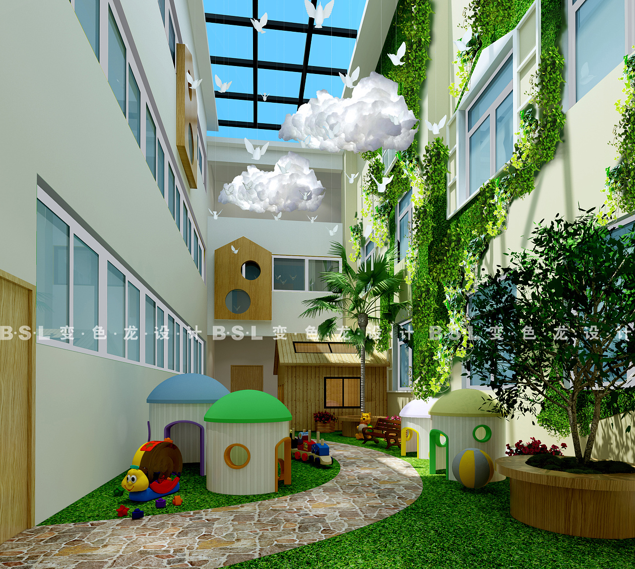 咸阳华泰玉景台幼儿园效果图|空间|家装设计|变色龙设计 - 原创作品