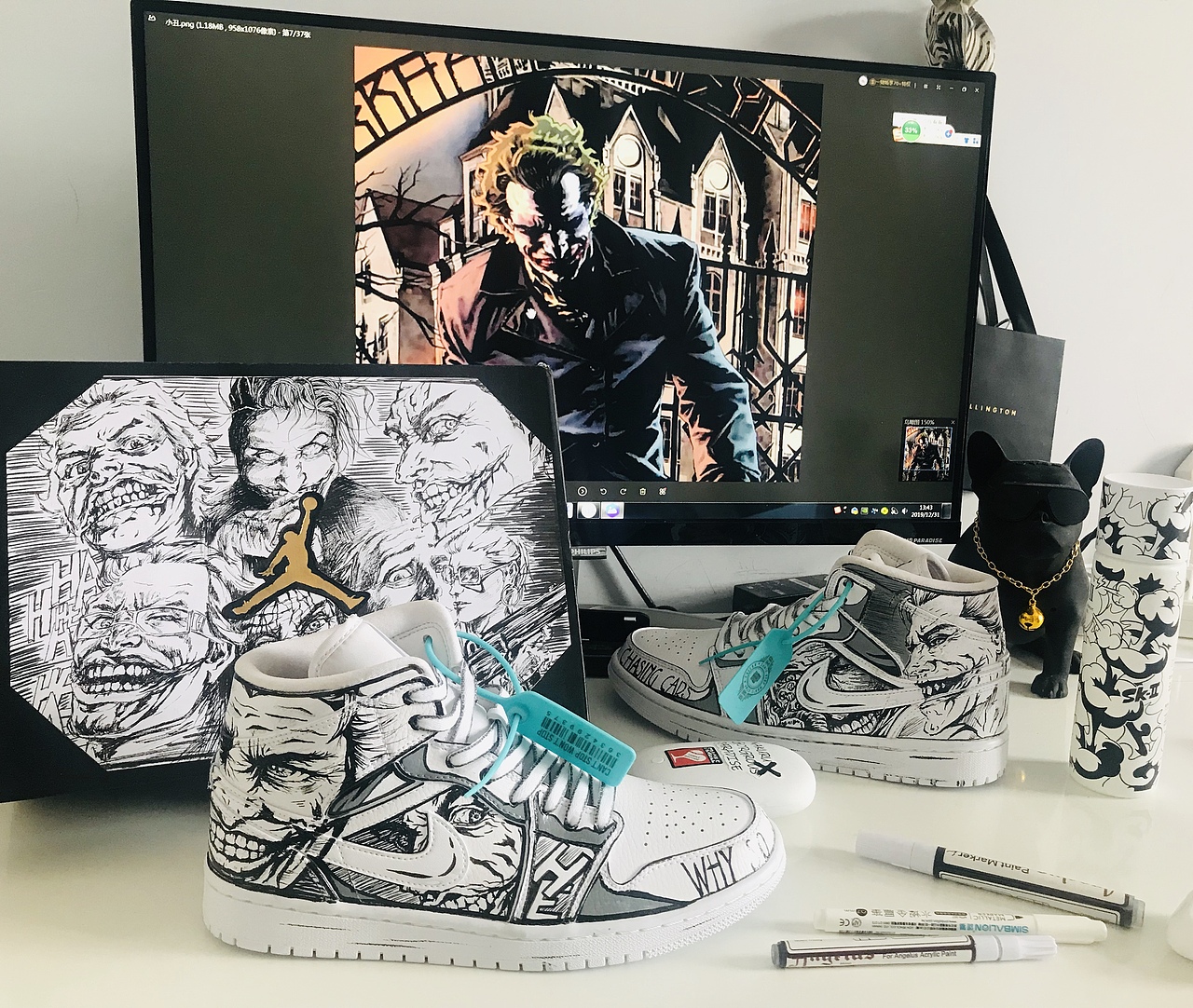 废一双AJ   画个DC小丑