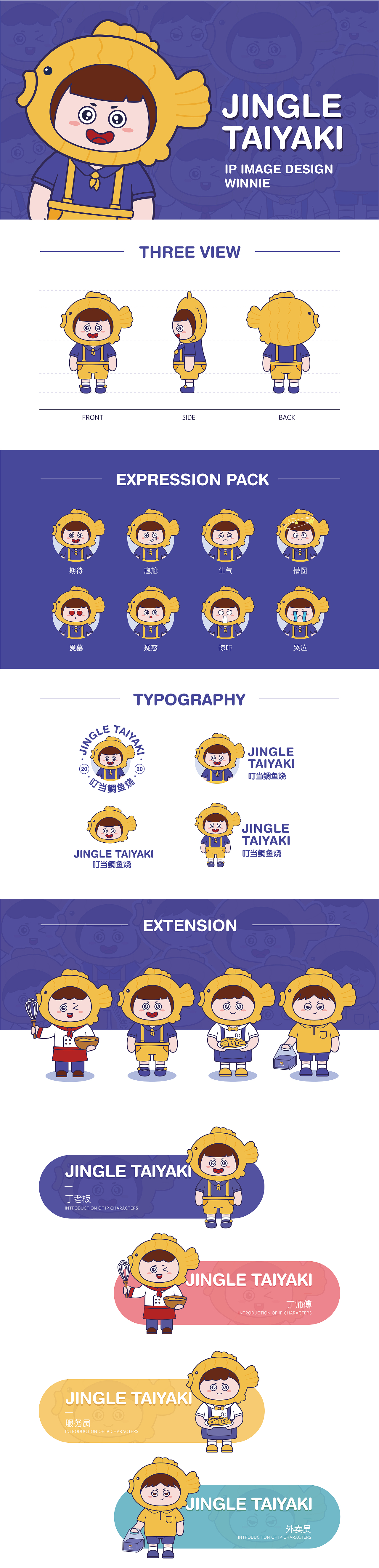 叮当鲷鱼烧 IP设计（图ZMjI1MTQ2NzUy） - IP形象 - 站酷设计师汤圆Winnie原创素材 - 站酷ZCOOL