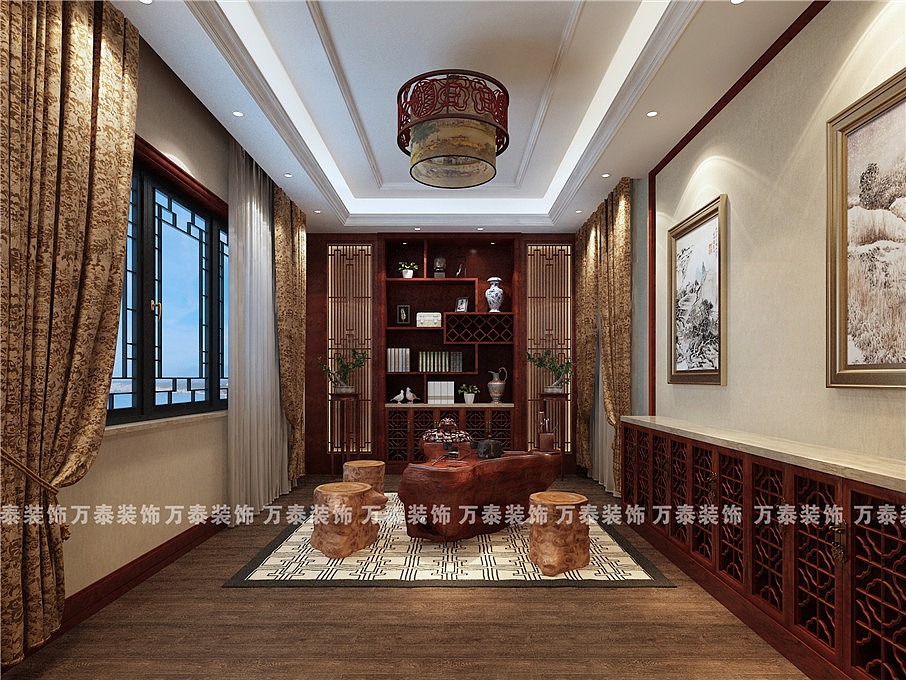 济南章丘碧桂园凤凰城中式整装案例效果图——思味空间（图ZMTc4NTQwMzgw） - 家装设计 - 站酷设计师万泰17661068820原创素材 - 站酷ZCOOL