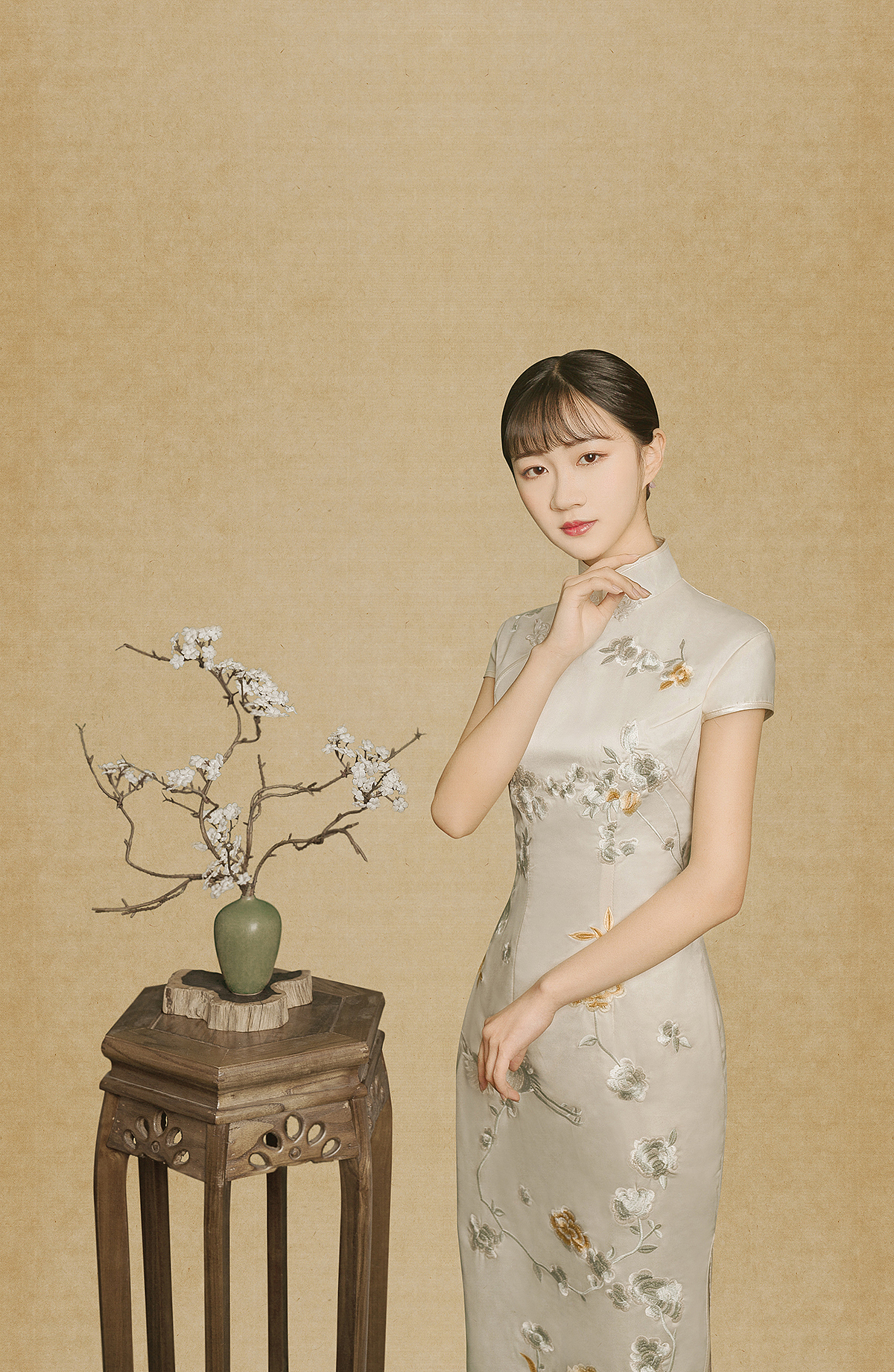 【工笔画·旗袍】