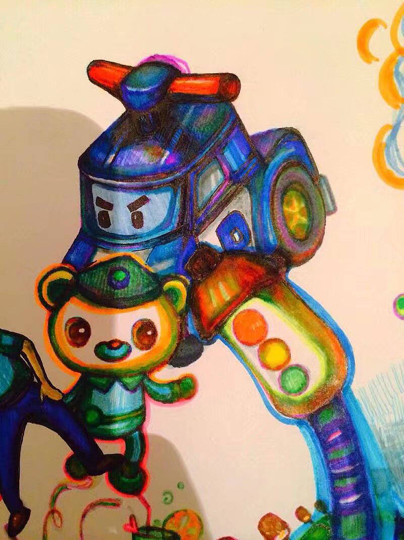 一张A4一把水彩笔 留住我的童年