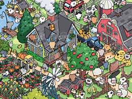 原创插画丨猫咪农场有什么？