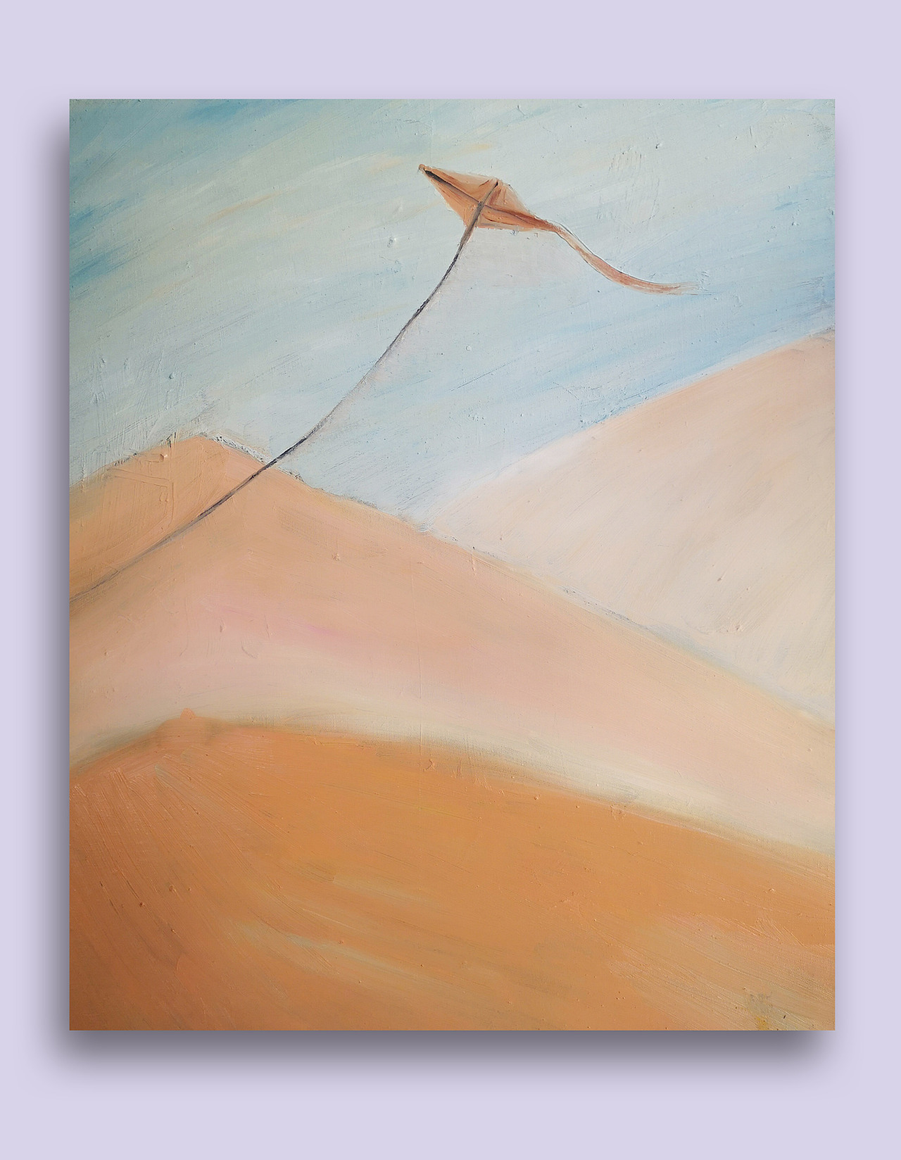 手绘风筝手绘风景油画风景画心情画现代简约极简装饰画