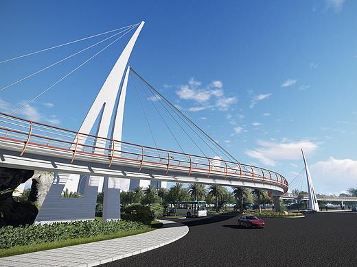 中心湖天桥（做了个视频）