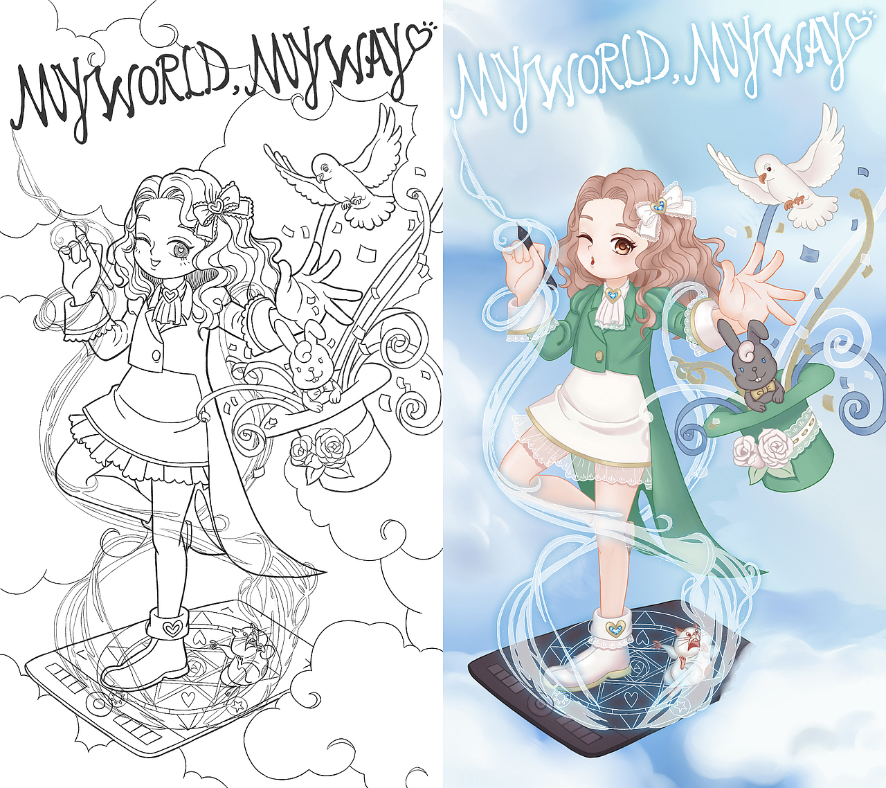 MY WORLD,MY WAY（图ZMTc5NjMxMjg0） - 创作习作 - 站酷设计师玲玲珑Ling原创素材 - 站酷ZCOOL