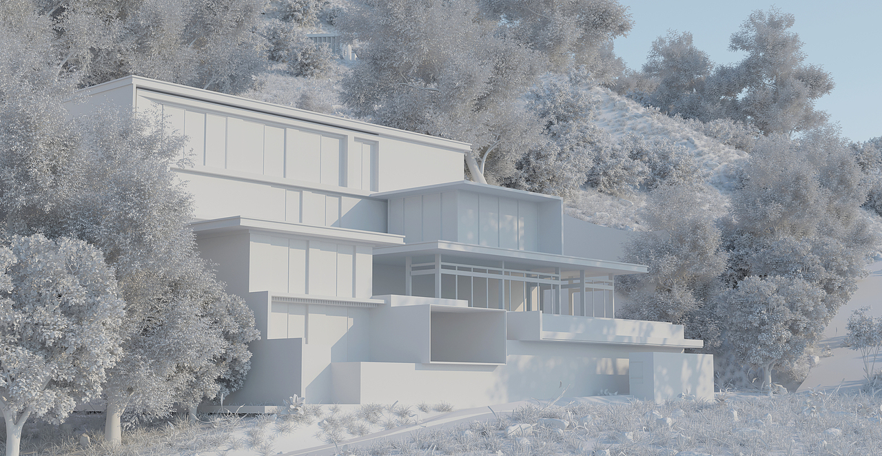 不会画图的小张 别墅外观表现