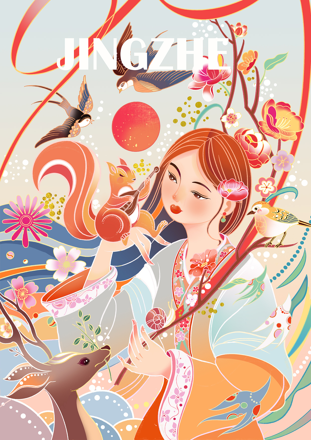 24节气插画 春季篇（图ZMzM5NzA4OTY4） - 商业插画 - 站酷设计师我是Sarah_liang原创素材 - 站酷ZCOOL