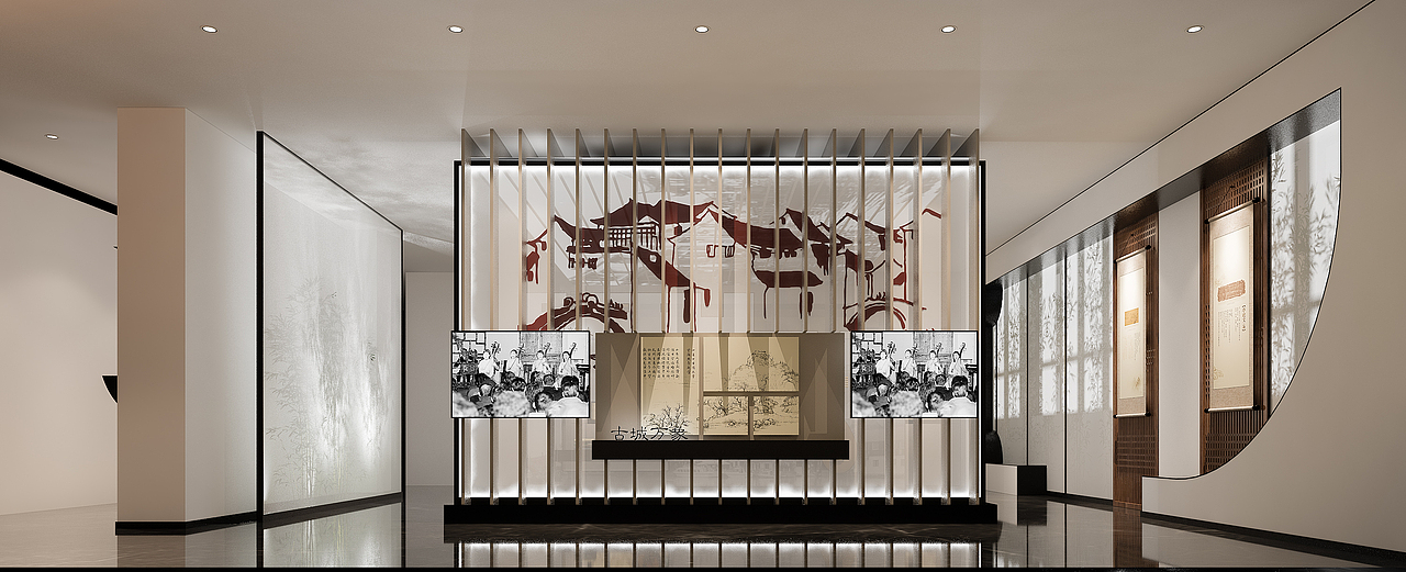 中式企业展厅（图ZMzQ1NDMyMzc2） - 其他空间 - 站酷设计师兜兜珊Susan原创素材 - 站酷ZCOOL