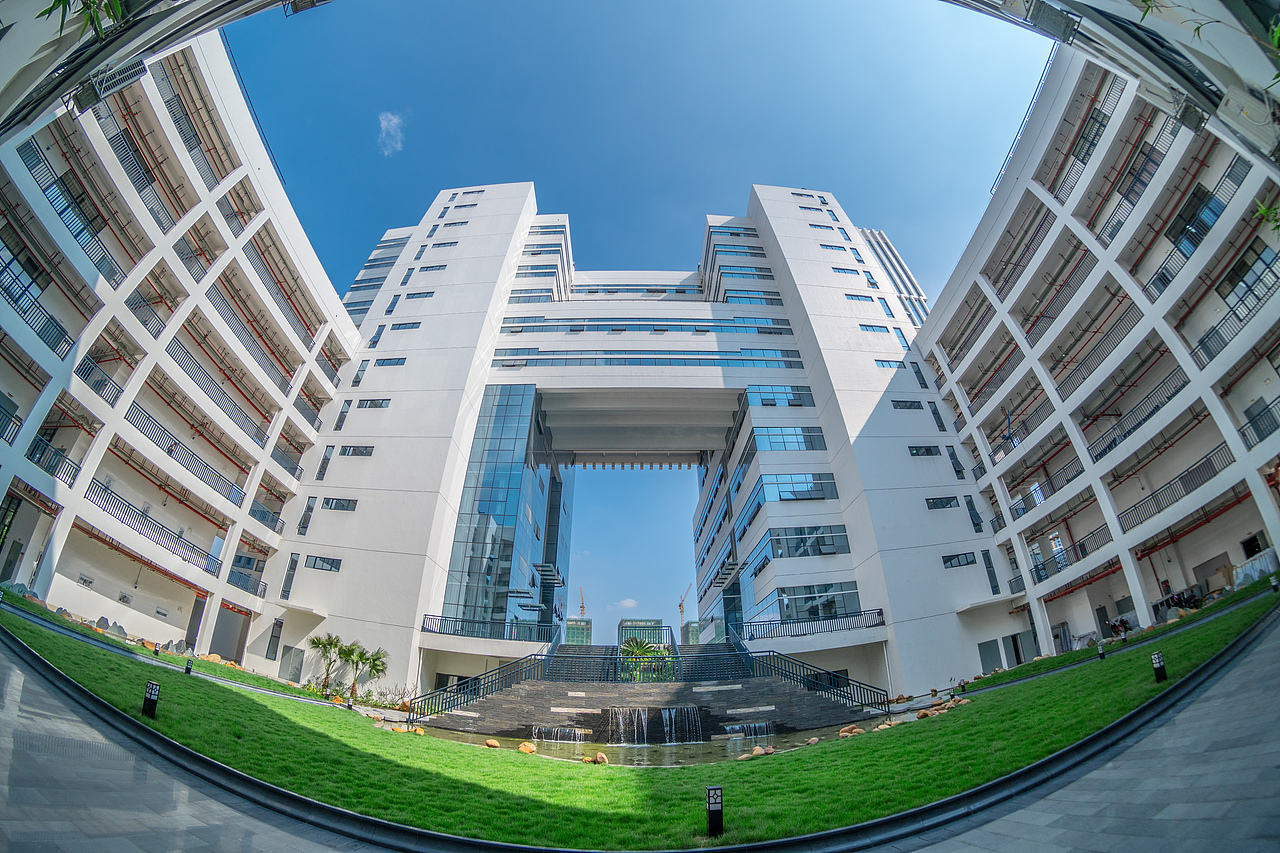 广西艺术学院相思湖校区2017年图书馆风光摄影