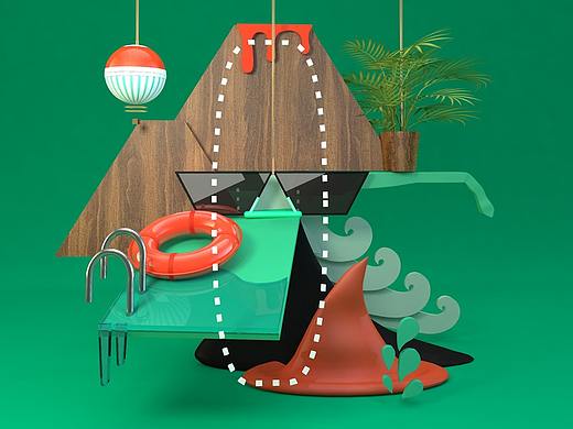 夏季海风 C4D
