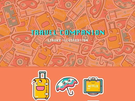 旅行伴侣贴纸