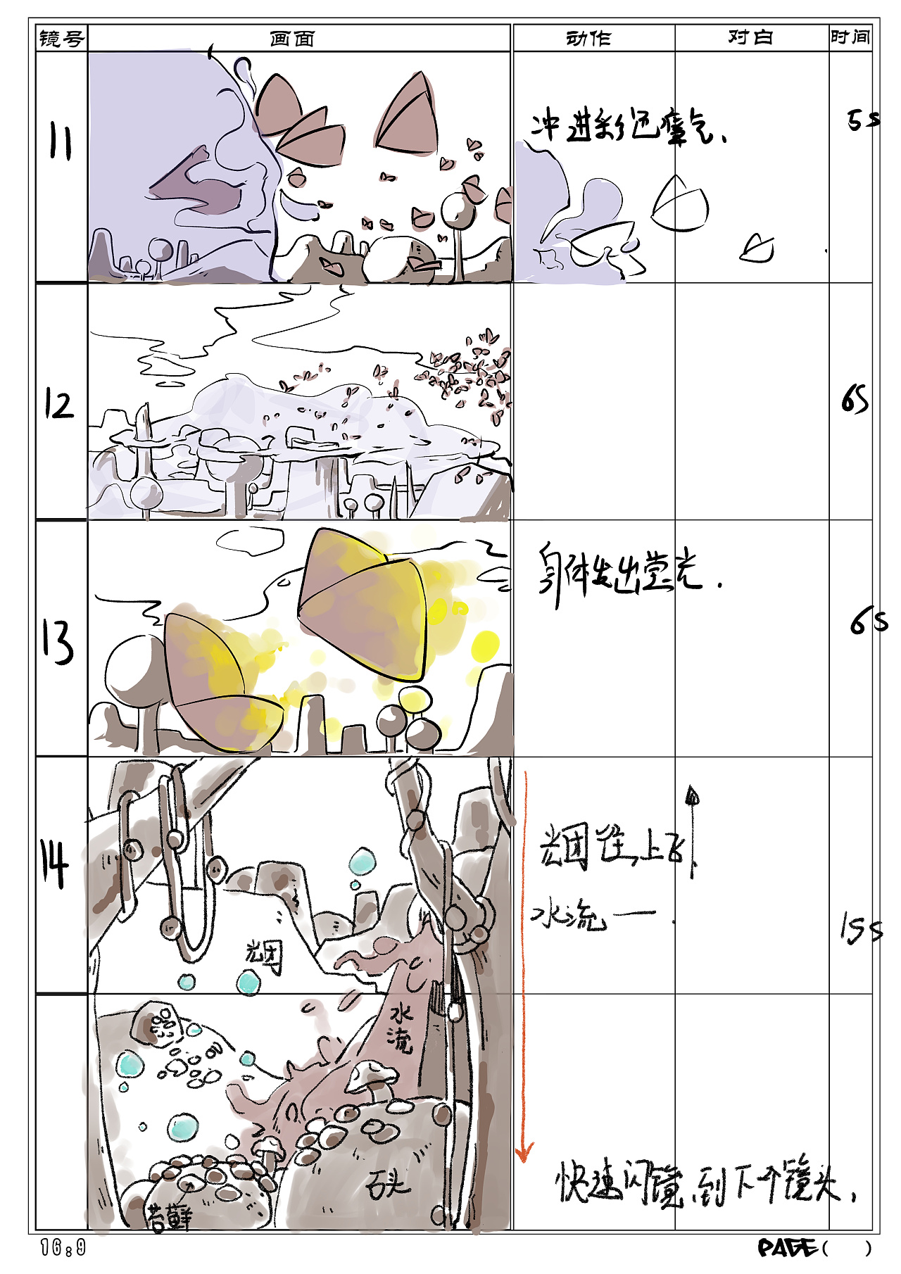 分镜作品《花中舞》