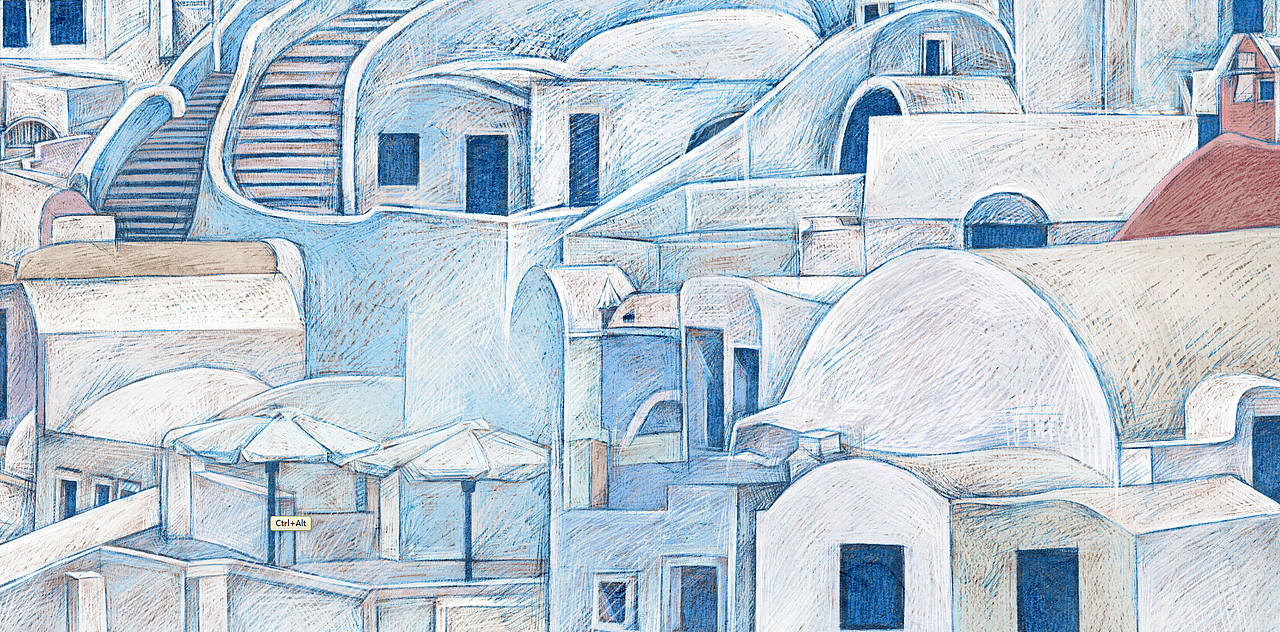 北欧风格建筑插画.（图ZMjI1NDE4ODY0） - 艺术插画 - 站酷设计师Z22742624原创素材 - 站酷ZCOOL