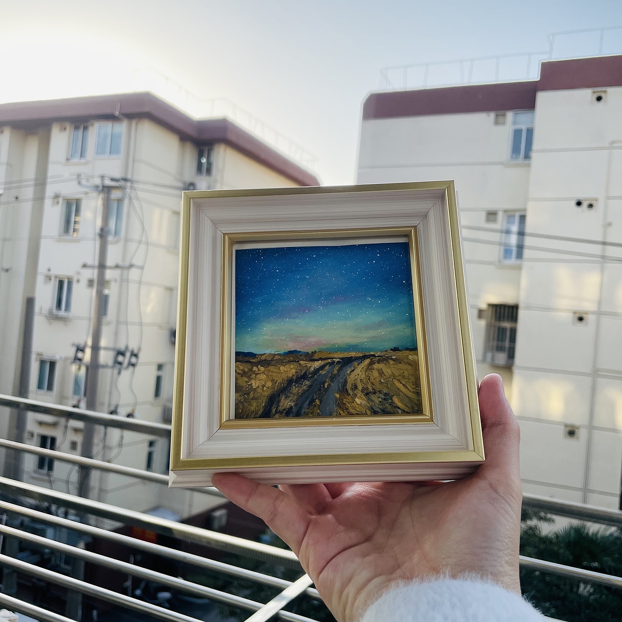 油画棒作品 风景装饰画