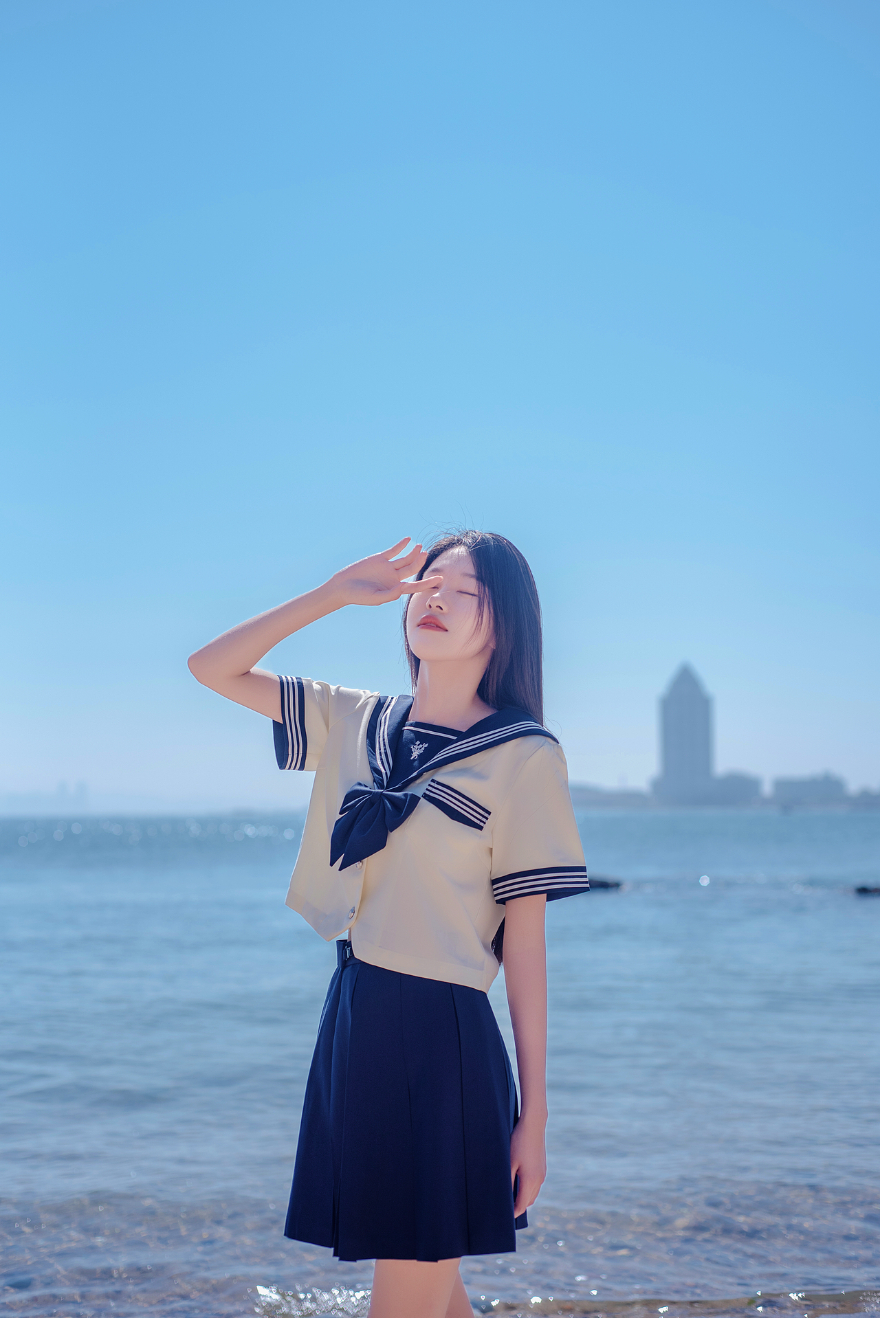 日系Jk水手服（圖ZMzEwNDk4ODQw） - 人像攝影 - 站酷設(shè)計(jì)師青島攝影師野子原創(chuàng)素材 - 站酷ZCOOL