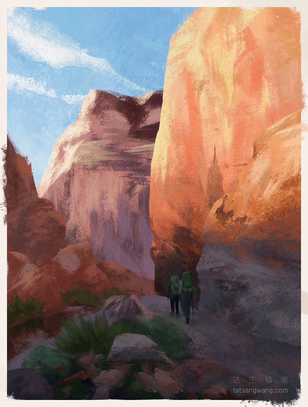 大峡谷|插画|创作习作|达生插画工作室 - 原创作品 - 站酷 (zcool)