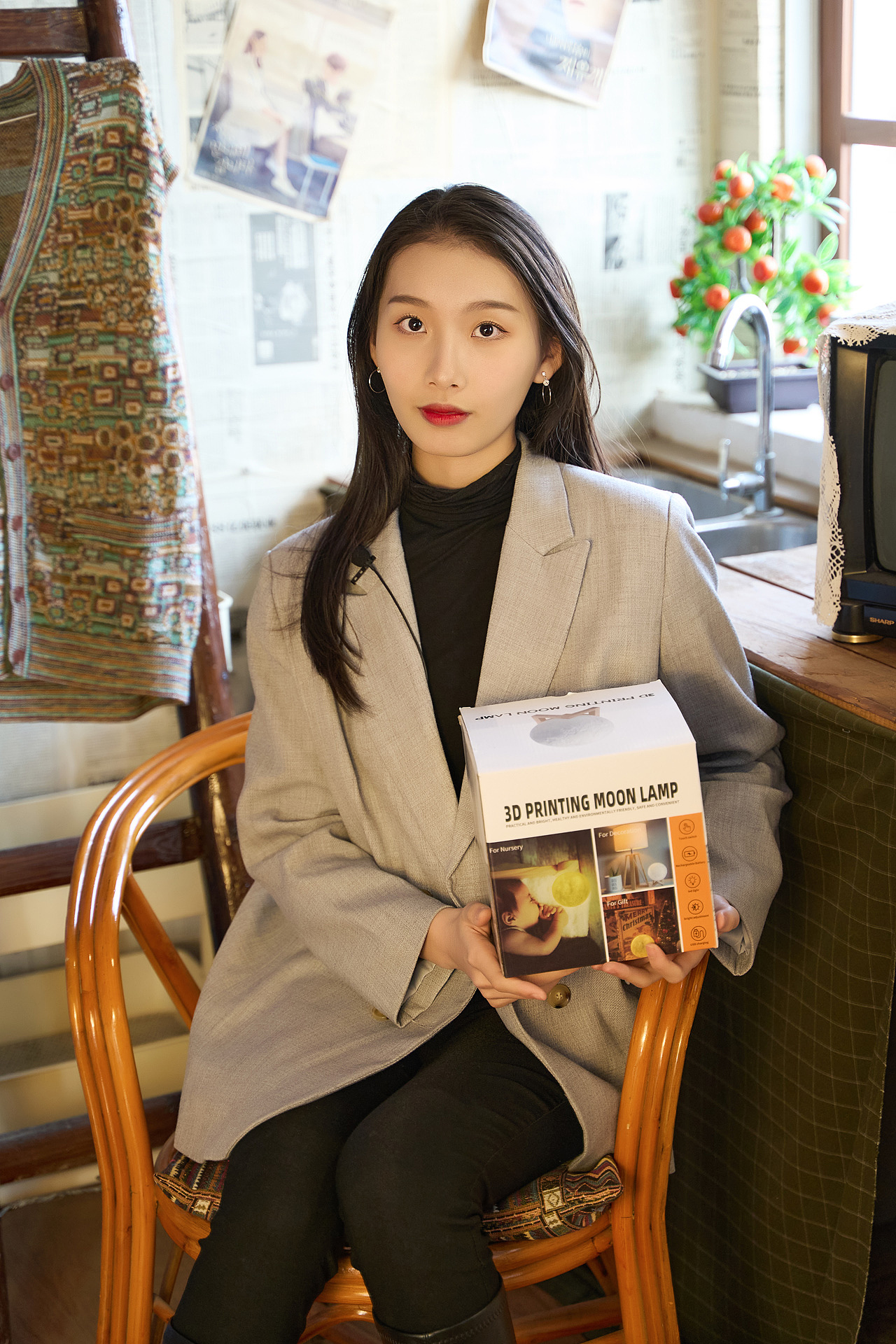 依迪姆 3D打印月球灯 yidimu