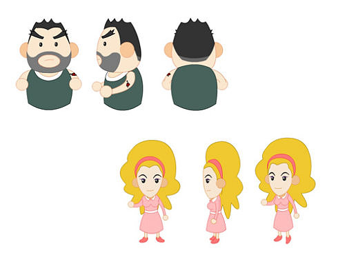 很久以前的卡通人物设计