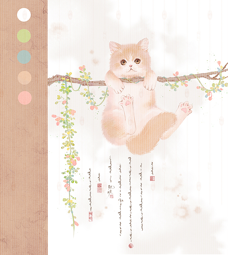 古風(fēng)動(dòng)物~（圖ZMjgwNTA5MTg0） - 商業(yè)插畫 - 站酷設(shè)計(jì)師既明JM原創(chuàng)素材 - 站酷ZCOOL