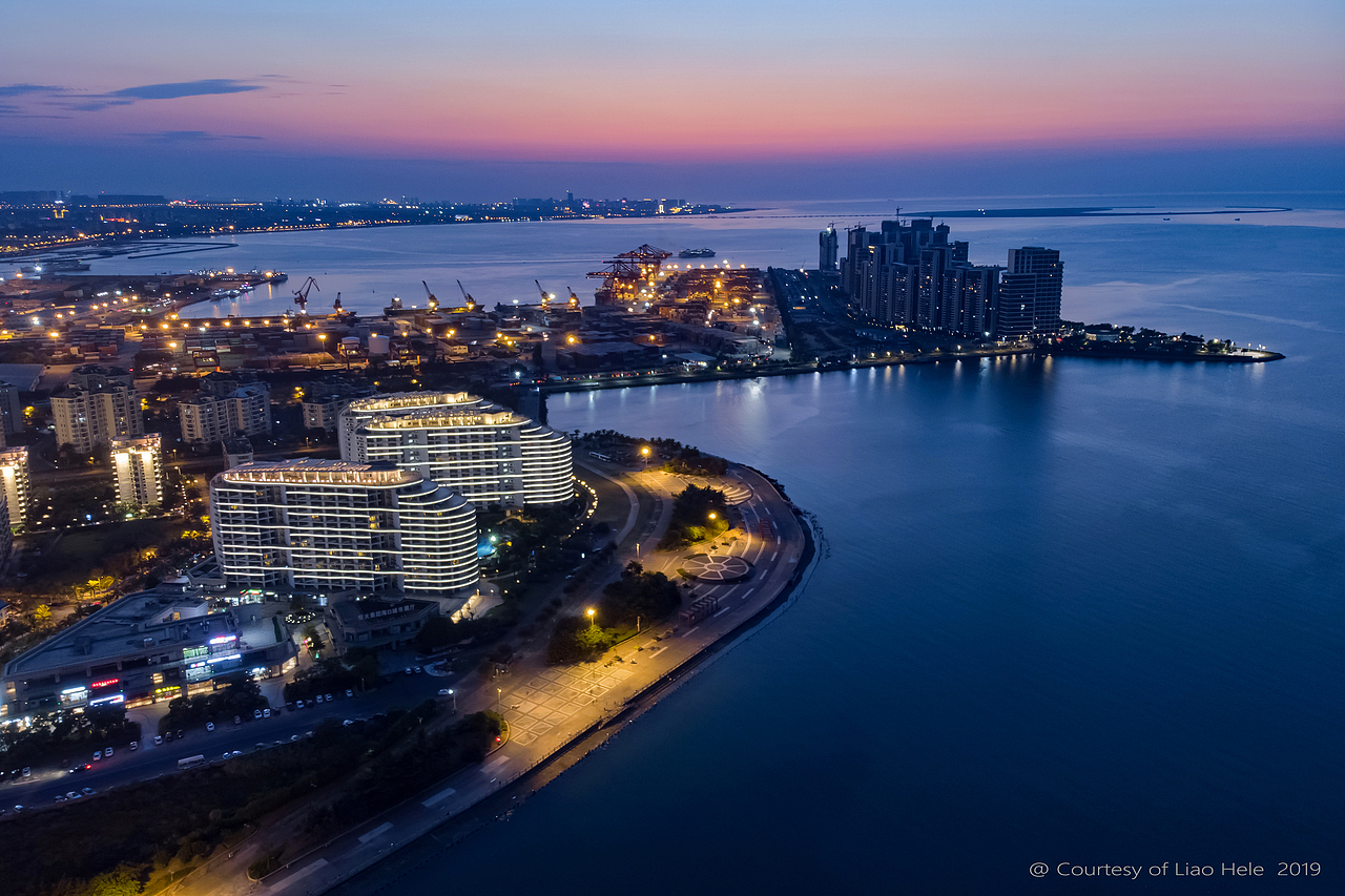 海口夜景照明拍摄