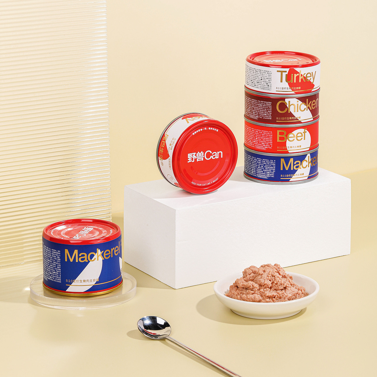 尾巴生活®生骨肉野兽Can ｜ 宠物 猫 罐头 包装 品牌（图ZMjc3NjQ1NzAw） - 包装 - 站酷设计师DXD_studio原创素材 - 站酷ZCOOL