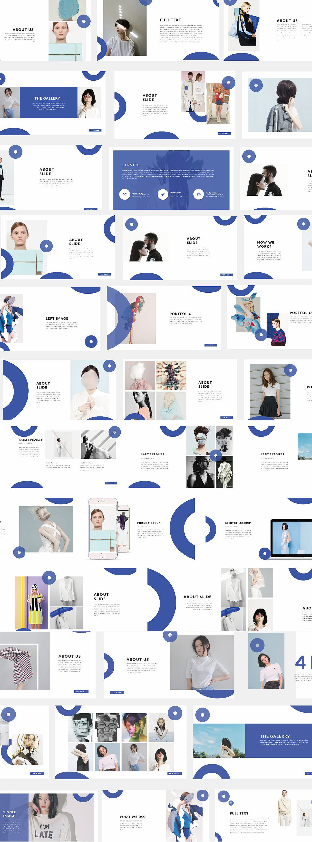 创意时尚欧美风画册设计排版品牌推广keynote模板