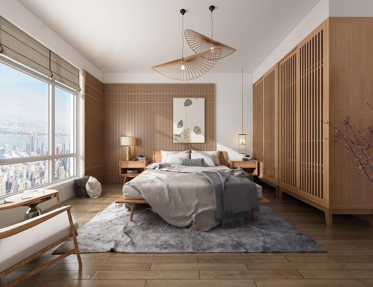 简约日式，朴素的原木