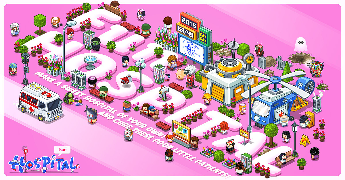 《Fun Hospital》《逗趣医院》游戏设定。（图ZNDcyOTg2NTI=） - 游戏原画 - 站酷设计师鬼才兄原创素材 - 站酷ZCOOL