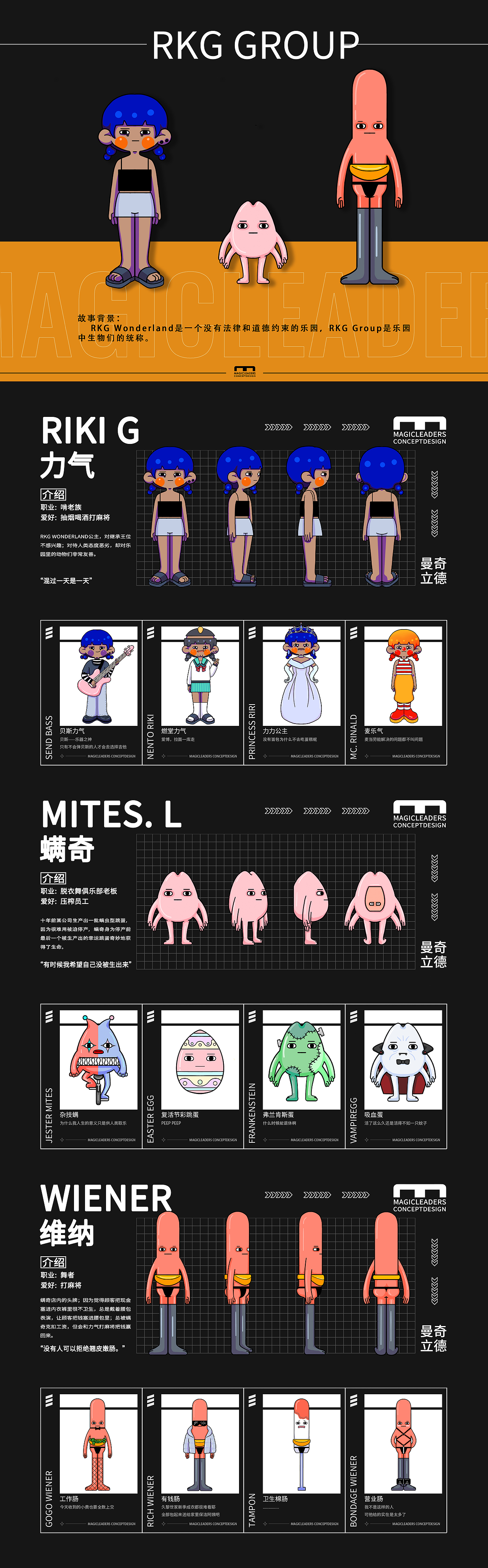 曼奇立德商业插画IP设计作品