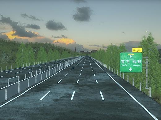 高速公路（个人主页-ZNTIwNjQ1MzY=） - 场景 - 站酷设计师灰牛哞哞原创素材 - 站酷ZCOOL