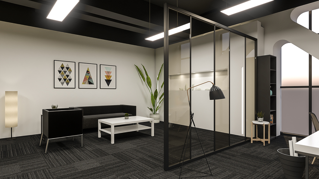 实验室教师区室内设计