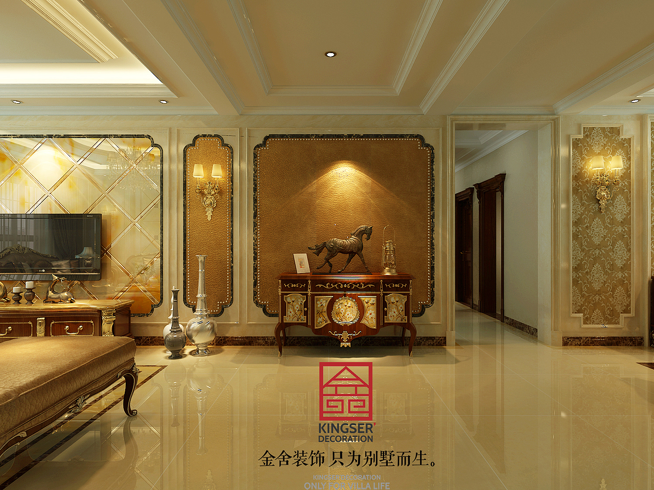 【金正君庭】-160㎡三室两厅-欧式（图ZNjYyNTQ2Njg=） - 家装设计 - 站酷设计师金舍壹壹原创素材 - 站酷ZCOOL