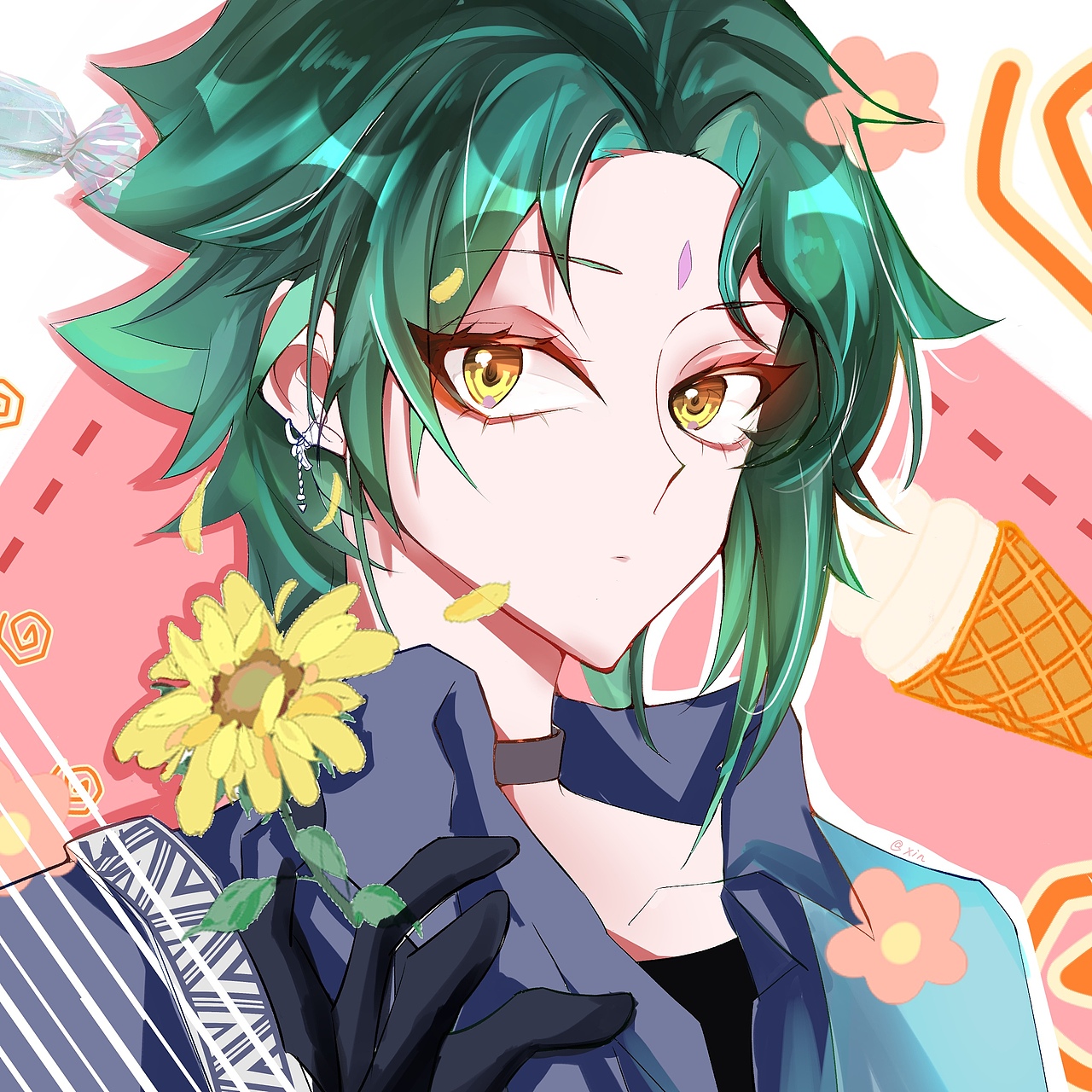 原神温迪和魈的夏天