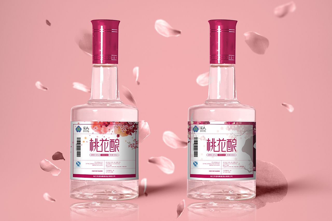 桃花酿白酒包装设计（图ZNTY2ODY4NDg=） - 包装 - 站酷设计师etruscan原创素材 - 站酷ZCOOL