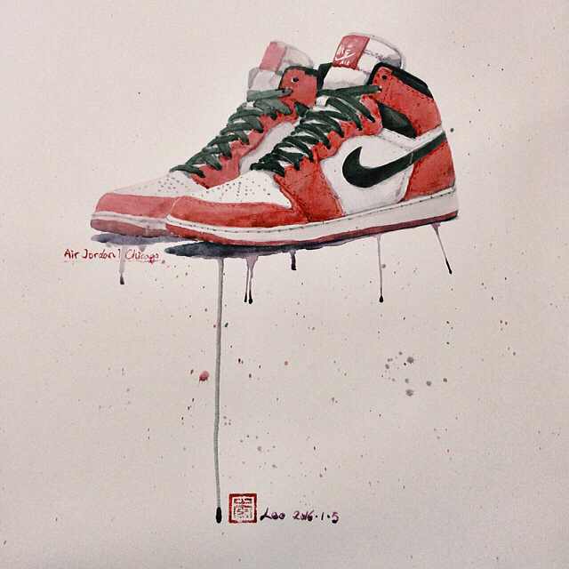 水彩aj1