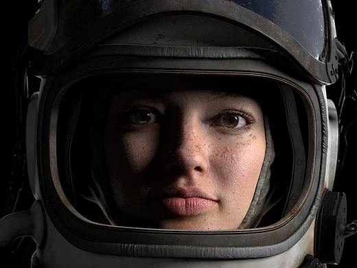 《太空女孩》，深夜工作室Eric Zhang老师作品