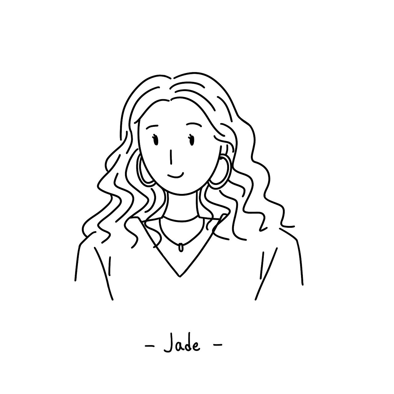 致命女人 - 黑白线条人物头像合集