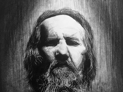 老人头 ----作品可能会给部分人群带来不适（个人主页-ZMzcyMDg4OTI=） - 绘画 - 站酷设计师子昌原创素材 - 站酷ZCOOL